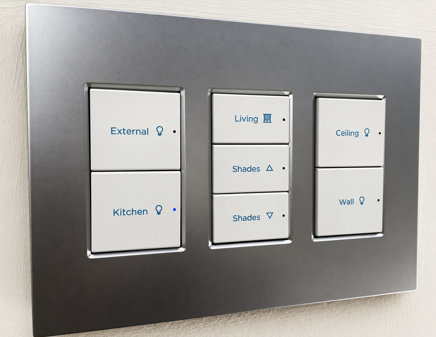 Custom-engraved home automation keypad