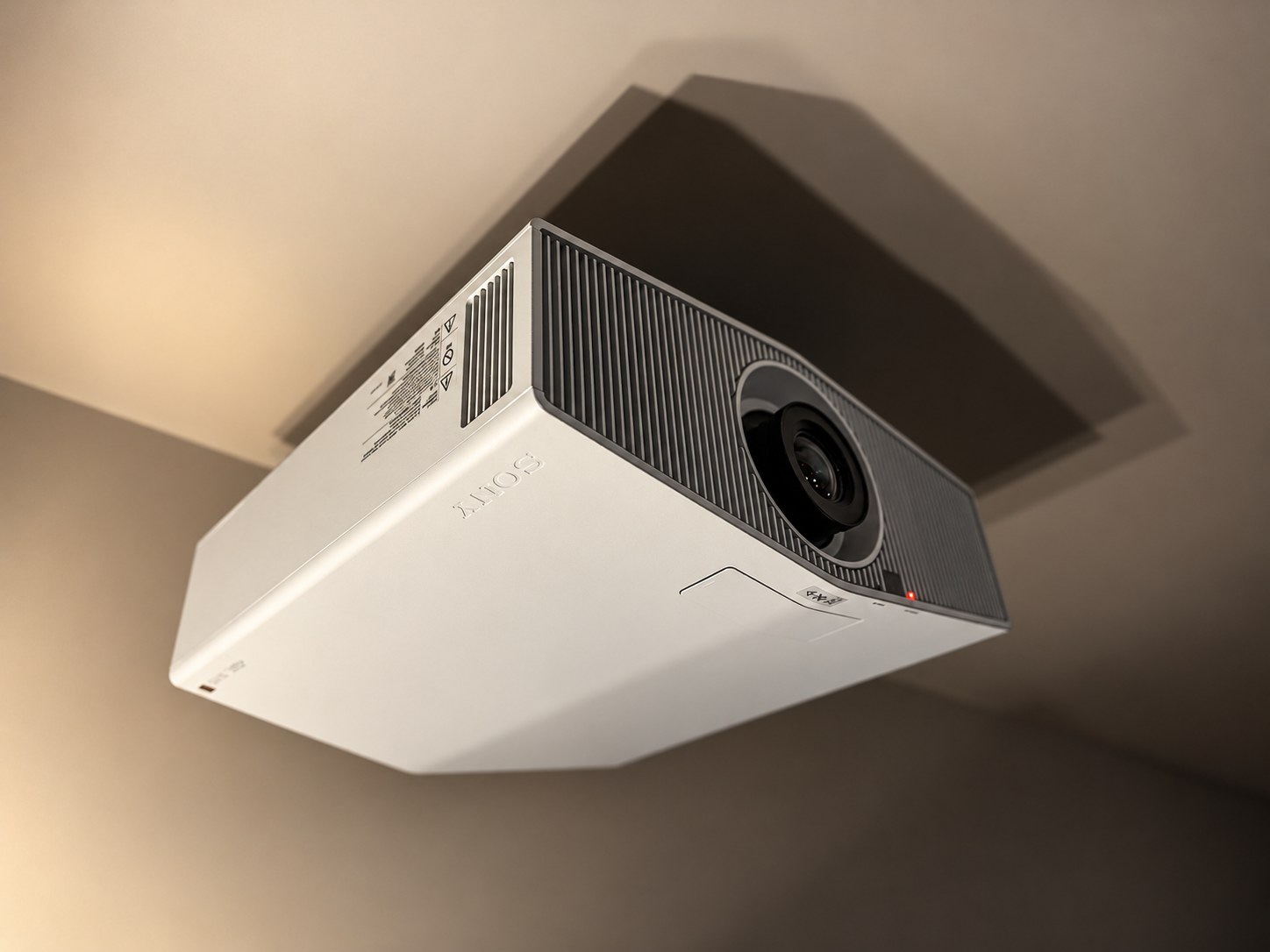 Ceiling-mounted home cinema projector